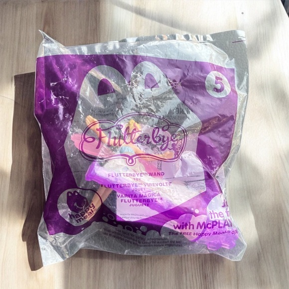 2/$20 NEW IN BAG McDonald's Happy Meal Flutterbye Wand Toy Fairy Princess 2014 - Picture 4 of 5